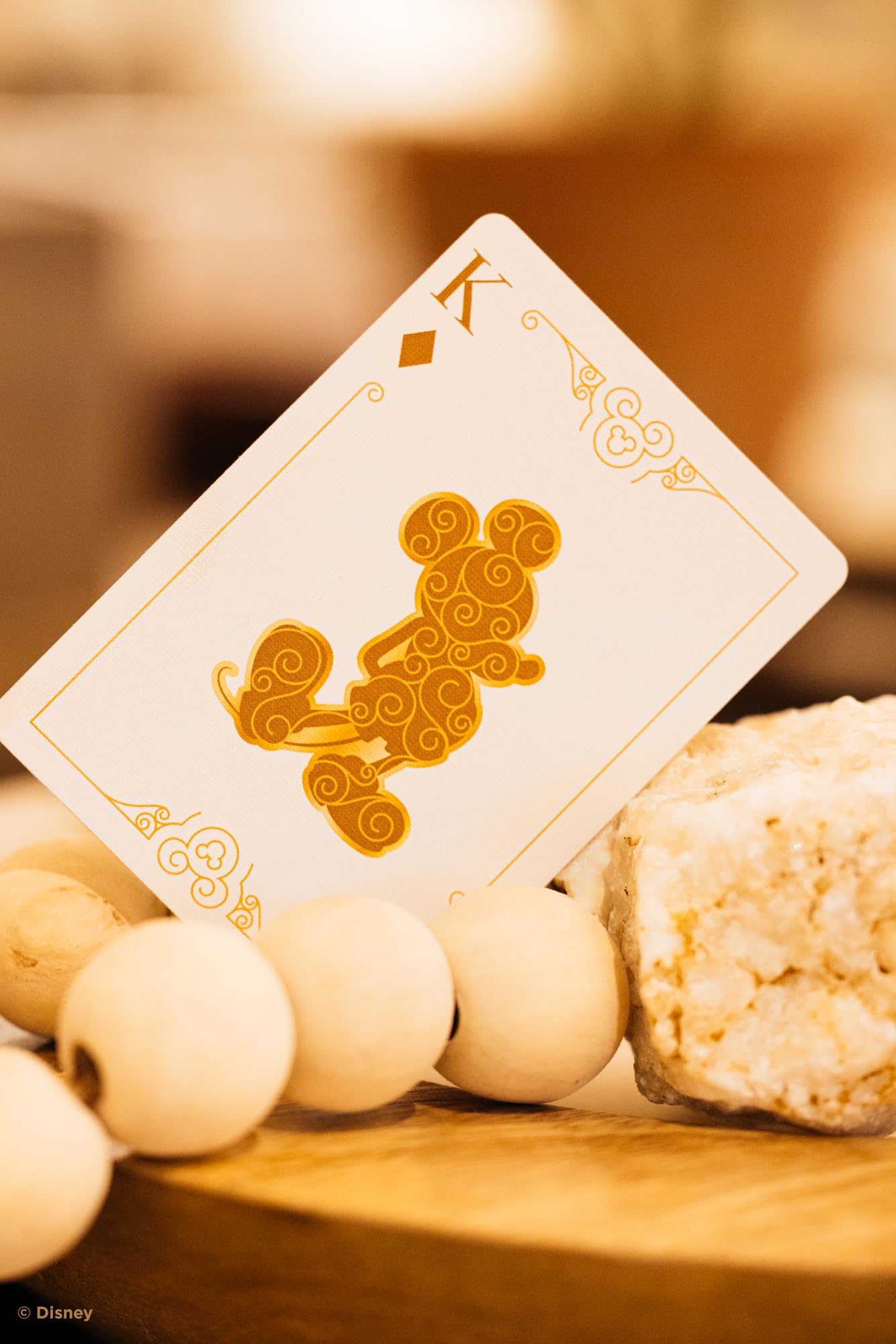 Mickey Mouse Playing Cards - Black & Gold
