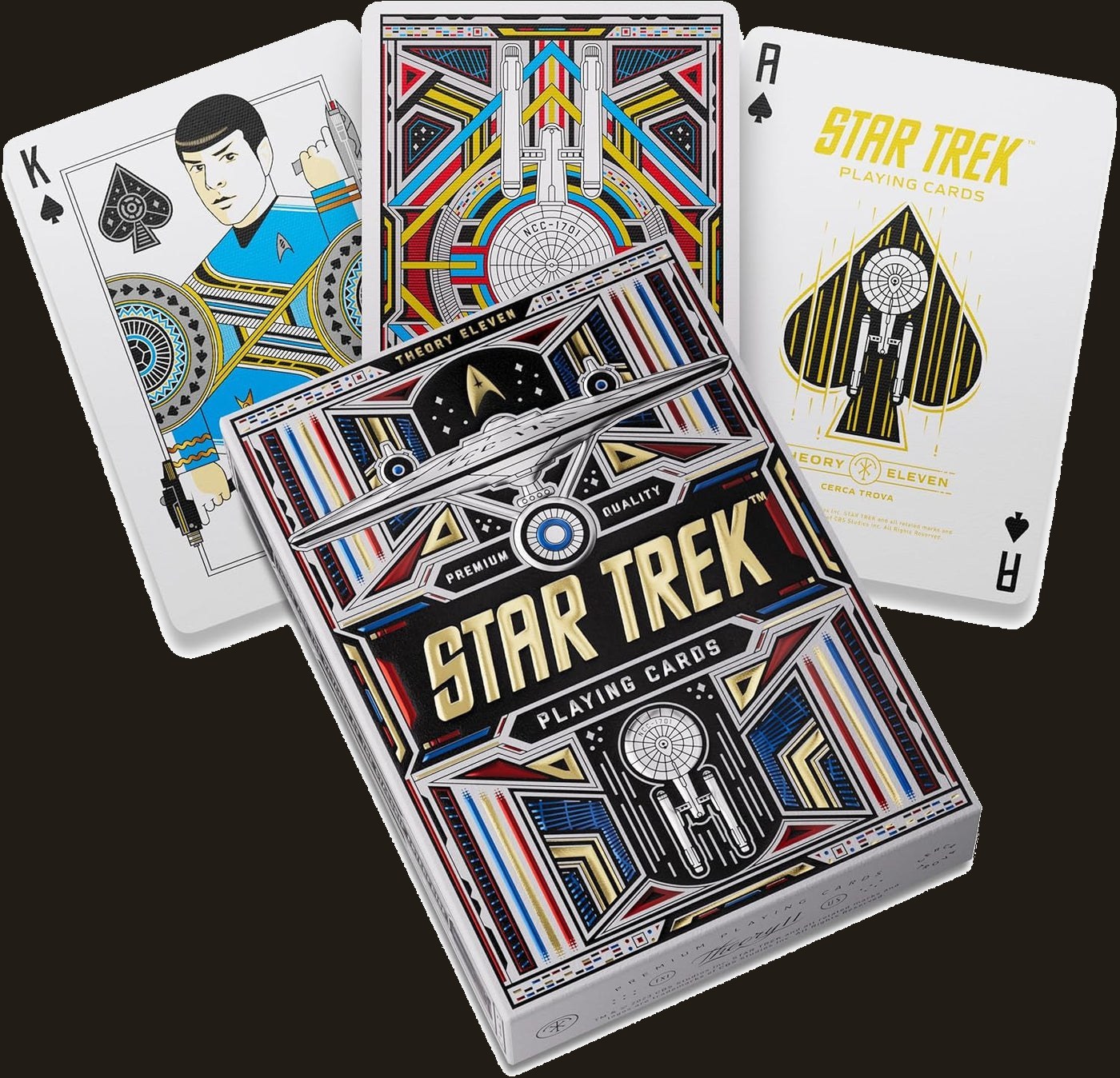 theory11 Star Trek Light Premium Playing Cards, Poker Size Standard Index, Luxury Playing Cards