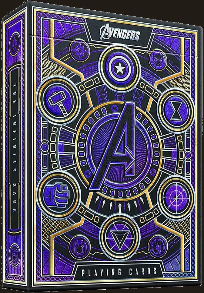 theory11 Avengers Purple Edition Premium Playing Cards - Marvel Studios' The Infinity Saga Deck