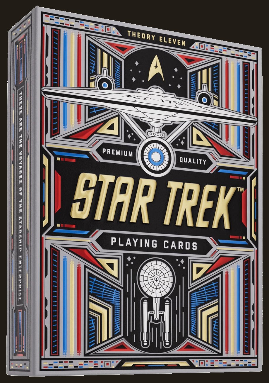 theory11 Star Trek Dark Premium Playing Cards, Poker Size Standard Index, Luxury Playing Cards
