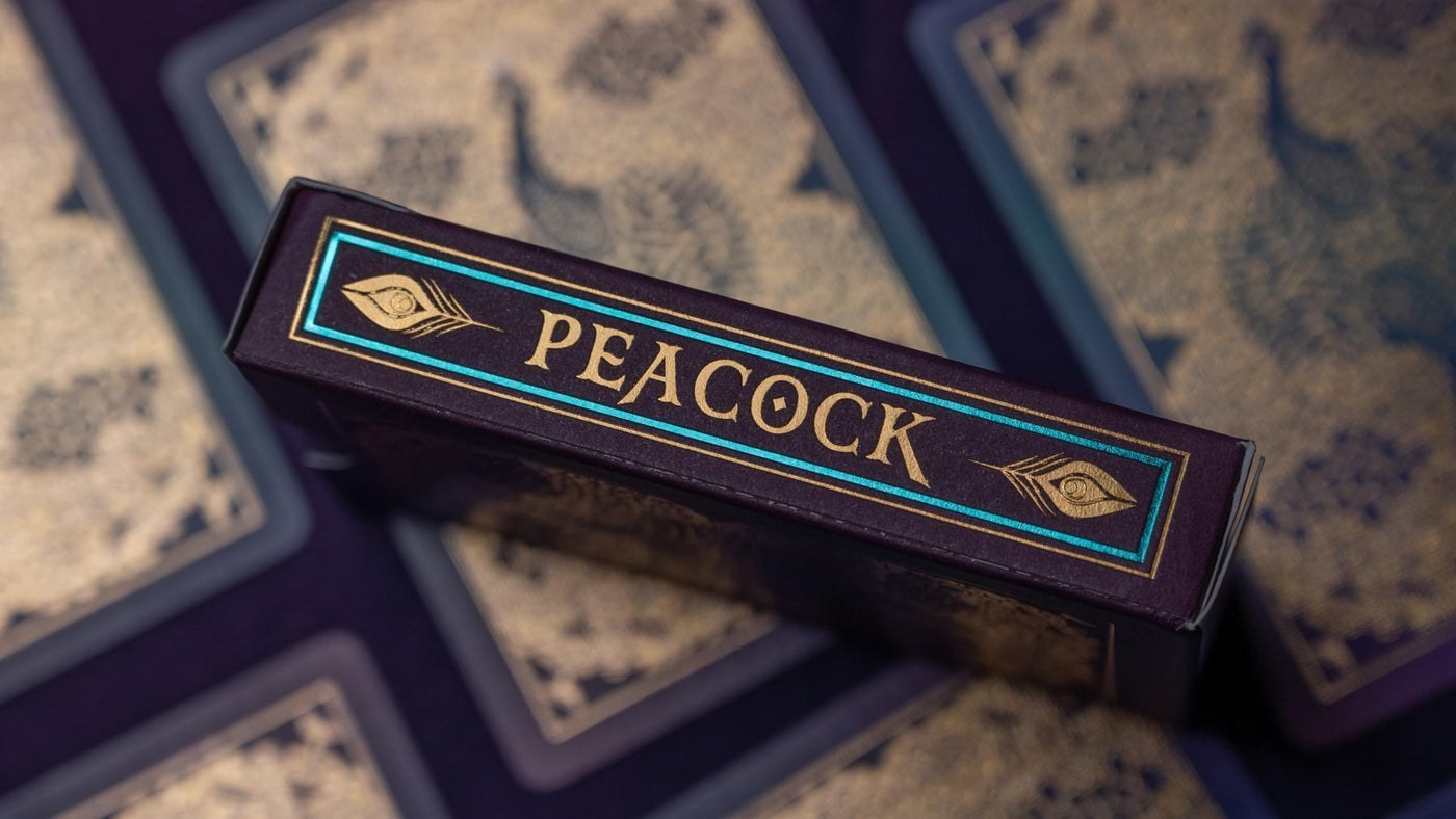 Peacock Playing Cards - Purple