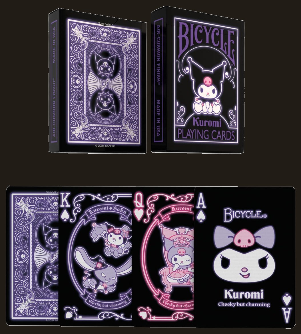 Hello Kitty Playing Cards - Black & Pink